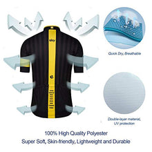 Load image into Gallery viewer, Team Sky Summer Cycling Jerseys Ropa Ciclismo Racing Short Sleeves Mens Bicycle Shirts Yellow
