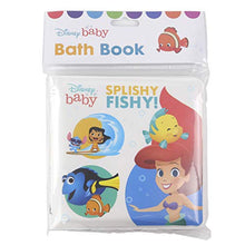 Load image into Gallery viewer, Disney Baby Moana, Little Mermaid, Finding Nemo and More!- Splishy Fishy! Bath Book - PI Kids