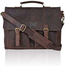Load image into Gallery viewer, Laptop-Bag for Men and Women-Real Leather Messenger Bag Fits 18-Inch Laptop