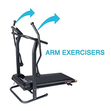 Load image into Gallery viewer, EFITMENT Adjustable Incline Magnetic Manual Treadmill w/Pulse Monitor (Upgraded-Arm Exercisers)