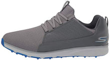 Load image into Gallery viewer, Skechers Men's Mojo Waterproof Golf Shoe, Charcoal/Blue Textile, 10 M US
