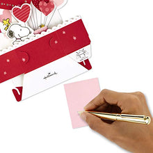 Load image into Gallery viewer, Hallmark Paper Wonder Musical Peanuts Pop Up Valentines Day Card (Plays Linus and Lucy)