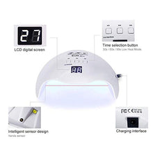Load image into Gallery viewer, Gel UV LED Nail Lamp,LKE Nail Dryer 40W Gel Nail Polish UV LED Light with 3 Timers Professional for Nail Art Tools Accessories White