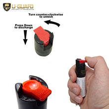 Load image into Gallery viewer, Micro Stun Gun Keychain Pepper Spray Self Defense Kit Bundle. Personal Non Lethal Weapons For Women Or Men. High Volt Rechargeable Keychain Stun Gun & Key Ring Max Strength Pepper Defense Spray (PINK)
