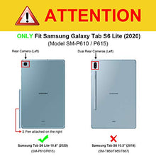Load image into Gallery viewer, Fintie Keyboard Case for Samsung Galaxy Tab S6 Lite 10.4'' 2020 Model SM-P610 (Wi-Fi) SM-P615 (LTE), Slim Stand Cover with Secure S Pen Holder Detachable Wireless Bluetooth Keyboard, Black