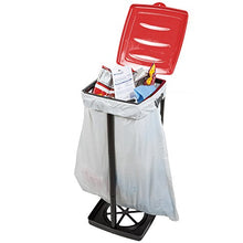 Load image into Gallery viewer, Wakeman Portable Trash Bag Holder- Collapsible Trashcan for Garbage and Indoor/Outdoor Use Outdoors -Ideal for Camping Recycling and More (Red)