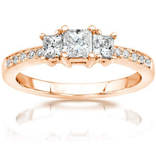 Load image into Gallery viewer, Kobelli Diamond Engagement Ring 1/2 carat (ctw) in 14K Gold, Size 10, White Gold