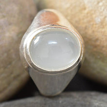 Load image into Gallery viewer, Choose Your Color Natural Gemstone Chakra Healing Ring Sterling Silver 5 Carat Handmade for Men Size 5-13