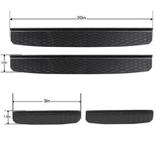 Load image into Gallery viewer, CheroCar Door Sill Guards Entry Scuff Plate Cover Door Sill Guards Entry Scuff Plate Cover Jeep Wrangler Accessories(for 2018-2022 JL JLU & 2020-2022 JT (Black)