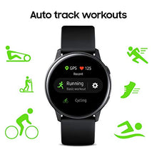 Load image into Gallery viewer, Samsung Galaxy Watch Active (40mm, GPS, Bluetooth), Black - US Version with Warranty