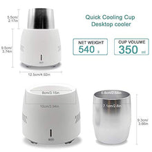 Load image into Gallery viewer, Smart Device Fast Refrigeration Cup, Mini Desktop Fast Cooling Mug Portable Electronic Cooler Cup Ice Maker For Freezing Drinks Water Exquisite Gift (White)