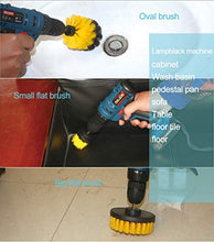 Load image into Gallery viewer, Electric Drill Brush Accessories,Deesse Kitchen Cleaning Brush, Power Scrubber Cleaning Brush Attachment Set All Purpose Drill Scrub Brushes Kit for Grout, Floor, Tub, Shower, Tile, Car,Oil, Carpet