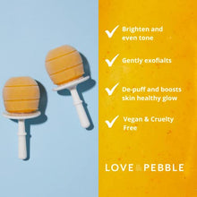 Load image into Gallery viewer, Love & Pebble Beauty Pops - Ice Roller for Face Massage & Skin Care Ice Mask for Face Set with Turmeric & Aloe | Cryo Dermal Benefits of Ice Face Roller and Gua Sha, As Seen on Shark Tank and Tik Tok