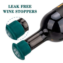 Load image into Gallery viewer, Whaline 8 Pack Wine Bottle Stoppers and Gift Box, Funny Silicone Reusable Caps Bottle Sealers with a Funny Saying for Wine Beverage and Beer Bottles