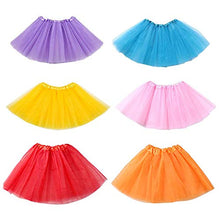 Load image into Gallery viewer, Koogel 6 PCS Tutu for Toddler Girls, 3-Layer Multicolor Tutu Skirts Ballet Tutu Dress Up Tutu Kids Party Tutu for Dress Up The Game Birthday Party Halloween Costume
