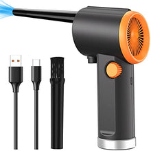 Load image into Gallery viewer, Xasla 41000RPM Powerful Air Duster, Cordless Handheld Compressed Air Duster, Portable Air Blower for Computer Keyboard Electronics Cleaning, Stepless Speed, Fast Charging