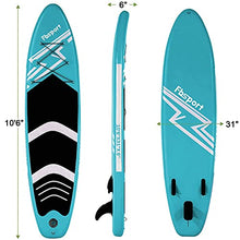 Load image into Gallery viewer, FBSPORT 10'6'' Premium Inflatable Stand Up Paddle Board, Yoga Board with Durable SUP Accessories & Carry Bag | Wide Stance, Surf Control, Non-Slip Deck, Leash, Paddle and Pump for Youth & Adult