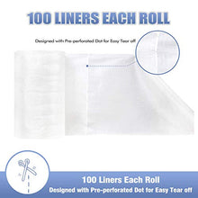 Load image into Gallery viewer, Leekalos Biodegradable Bamboo Diaper Liner Super Soft Disposable Unscent Diaper Liners,100 Sheets