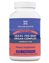 Load image into Gallery viewer, Zen Principle Grass Fed Beef Organs - Desiccated Liver, Heart, Kidney, Pancreas, Spleen, Intestine, Tripe/Stomach. Beef Organ Supplements