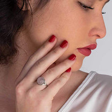 Load image into Gallery viewer, 925 Sterling Silver Natural Rose Quartz Ring - Vintage Style October Libra Birthstone Pink Gemstone Sizable Ring - Classic Handmade Jewelry Gift For Her - Adjustable Dainty Boho Ring - Gift For Women