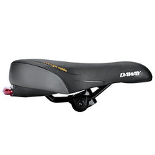 Load image into Gallery viewer, Comfortable Men Women Bike Seat - DAWAY C66 Foam Padded Leather Road Mountain Bicycle Saddle Cushion with Taillight, Waterproof, Soft, Breathable, Fit MTB, Most Bikes, for Everyone