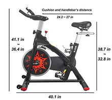 Load image into Gallery viewer, VIGBODY Exercise Bike Indoor Cycling Bike Adjustable Stationary Bicycle for Home Gym Workout Cardio Bikes Upright Bike