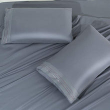 Load image into Gallery viewer, SONORO KATE Bed Sheet Set Super Soft Microfiber 1700 Thread Count Luxury Egyptian Sheets 16-Inch Deep Pocket,Wrinkle and Hypoallergenic-4 Piece (Dark Grey, King)