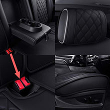 Load image into Gallery viewer, Aierxuan Seat Covers for Cars Full Set Chevy Chevrolet Silverado GMC Sierra Pickup 2007-2022 1500 2500HD 3500HD Crew Double Extended Cab Waterproof Leather Seat Protectors (Full Set, Black)