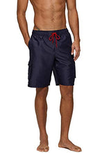 Load image into Gallery viewer, Tyhengta Mens Swim Trunks Quick Dry Beach Board Shorts with Mesh Lining Dark Gray 30