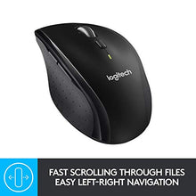Load image into Gallery viewer, Logitech M705 Marathon Wireless Mouse, 2.4 GHz USB Unifying Receiver, 1000 DPI, 5-Programmable Buttons, 3-Year Battery, Compatible with PC, Mac, Laptop, Chromebook - Black