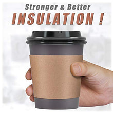 Load image into Gallery viewer, To Go Coffee Cups 120 Pack, Paper Coffee Cups With Lids Straws and Sleeves, Disposable Hot Beverage 12Oz Paper Coffee Cup