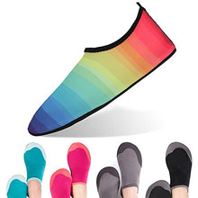 Load image into Gallery viewer, JOXOLO Womens Water Shoes Quick-Dry Barefoot Beach Slip-on Aqua Socks Water Shoes for Women Size 4.5