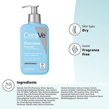 Load image into Gallery viewer, CeraVe Cleanser for Psoriasis Treatment | With Salicylic Acid for Dry Skin Itch Relief & Latic Acid for Exfoliation | Fragrance Free & Allergy Tested | 8 Ounce