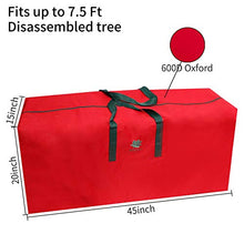 Load image into Gallery viewer, ROSELEAF 6ft Artificial Christmas Tree, Unlit Hinged Green Pine Xmas Tree 800 Branch Tips with Sturdy Stand and Storage Bag for Home Office Holiday Festival Party Decor