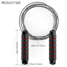 Load image into Gallery viewer, FITFORT Jump Rope, Tangle-Free Rapid Speed Jumping Rope Cable with Ball Bearings for Women, Men, and Kids, Adjustable Steel Jump Rope Workout with Foam Handles for Fitness, Home Exercise & Slim Body