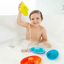 Load image into Gallery viewer, Boon FLEET Toddler Bath Tub Water Stacking Boat Toy Set for Kids Aged 9 Months and Up, Multicolor (Pack of 5)