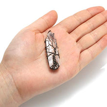 Load image into Gallery viewer, Jovivi Tree of Life Pendant Necklace, Wire Wrapped Raw Clear Crystal Quartz Healing Crystal Gemstone Necklace for Women