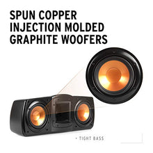 Load image into Gallery viewer, Klipsch Synergy Black Label C-200 Center Channel Speaker for Crystal-Clear Dialogue and Vocals with Proprietary Horn Technology, Dual 5.25” High-Output Woofers, and Dynamic 1” Tweeter in Black