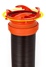Load image into Gallery viewer, Camco 20' (39742) RhinoFLEX 20-Foot RV Sewer Hose Kit, Swivel Transparent Elbow with 4-in-1 Dump Station Fitting-Storage Caps Included , Brown