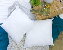 Load image into Gallery viewer, Foamily Set of 4-18 x 18 Premium Hypoallergenic Stuffer Pillow Inserts Sham Square Form Polyester, 18" L X 18" W, Standard/White
