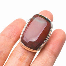 Load image into Gallery viewer, StarGems Natural Blood Stone Handmade 925 Sterling Silver Ring 7 D4967