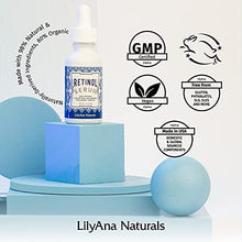 Load image into Gallery viewer, Retinol Serum by LilyAna Naturals - Retinol Serum for Face has pure retinol (2.5%) for effective treatment of dark spots and acne scars - 1oz (1-Pack)