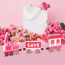 Load image into Gallery viewer, 3 Pieces Valentine Centerpiece Decorations Love Express Train Wooden Table Decorations Wedding Anniversary Centerpiece Signs