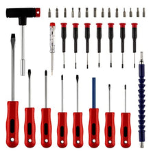 Load image into Gallery viewer, AMM 32-piece Magnetic screwdriver sets with storage case,Containsslotted, star, square, Philips screwdriver bits other practical tools,The best tool gift for a man
