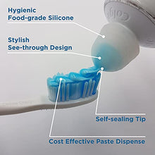 Load image into Gallery viewer, Chrome Cherry SqueezMe: 3-Pack Self-Closing Toothpaste Caps for Bathroom Hygiene for Kids and Adults
