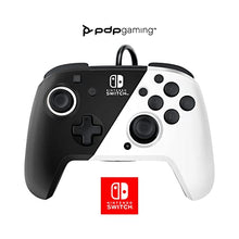 Load image into Gallery viewer, PDP Gaming Faceoff Deluxe+ Wired Switch Pro Controller - Officially Licensed by Nintendo - OLED Model- Black/White - Nintendo Switch