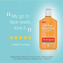 Load image into Gallery viewer, Neutrogena Oil-Free Acne Fighting Facial Cleanser with Salicylic Acid Acne Treatment Medicine, Daily Oil-Free Acne Face Wash for Acne-Prone Skin, 9.1 fl. oz, 3 pk