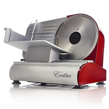 Load image into Gallery viewer, Excalibur Do It Yourself Electric Food Slicer with Smooth Blade, 7.5-Inch, Red