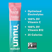 Load image into Gallery viewer, Nuun Instant: Electrolyte Powder Packets for Rapid Hydration, Strawberry Lemonade, 16 Servings