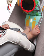 Load image into Gallery viewer, Taf Toys Play & Kick Car Seat Toy | Baby’s Activity & Entertaining Center, for Easier Drive and Easier Parenting, Soft Colors to Keep Baby Calm, Lights & Musical, Baby Safe Mirror, Detachable